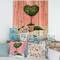 Designart - Heart Shaped Valentine House Plant - Farmhouse Print on Natural Pine Wood